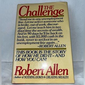 Vintage The Challenge by Robert Allen (1987, Hardcover) printed in USA